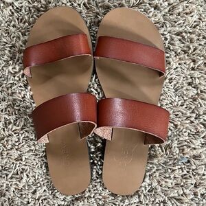 Jcrew slippers leather. Size 6. Brand new never worn